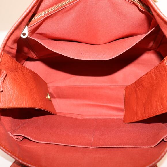 Vintage Chloé Large Burnt Orange Leather Tote - Picture 8 of 9